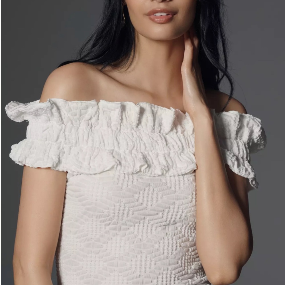 Maeve Off-The-Shoulder Ruffle Top - Picture 3 of 3